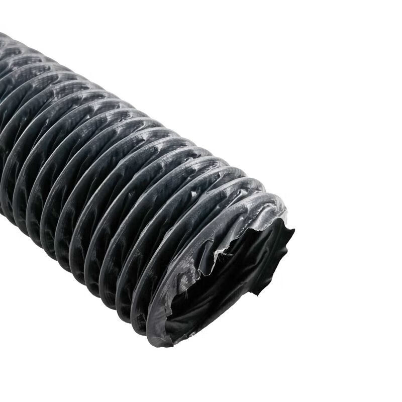 金瑞 pvc夹网布 通风管 圆形 软连接 中120 （20米圈） （单位：米） 灰色