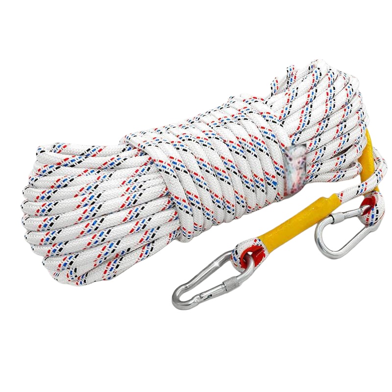 国产 钢丝芯 安全绳 10mm钢丝芯丙纶+车缝扣双钩10米 （单位：个）