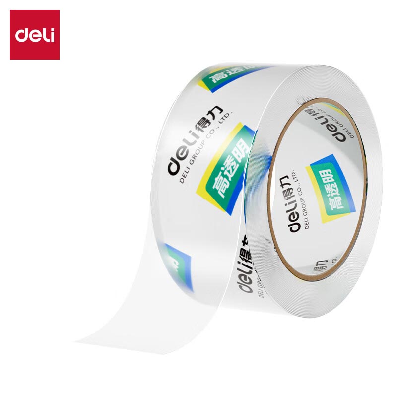 得力（deli） 30248 高品质高透明封箱胶带 48mm*100y*50um 91.4m/卷 （单位：卷）