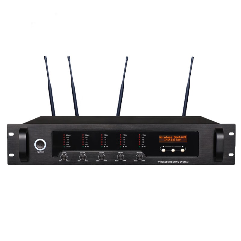 启诺（QN） QN-2288R 手拉手话筒主机 无线 （单位：台） 黑色