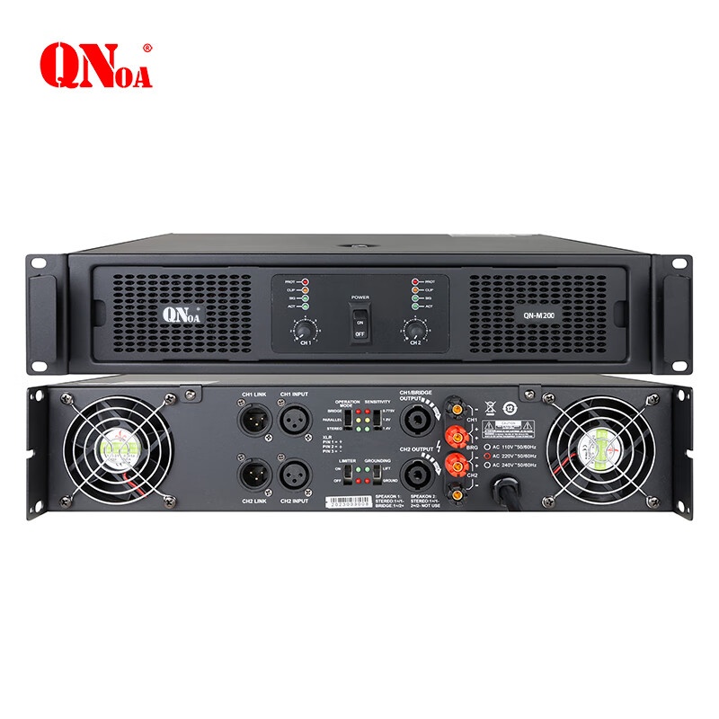 启诺（QN） QN-M200 专业功放 600W （单位：台） 黑色