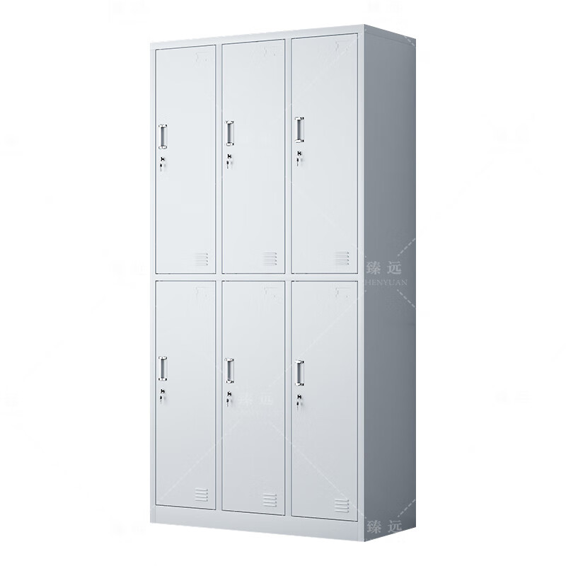 臻远 ZY-X917 钢制六门更衣柜 900*390*1850mm （单位：个）
