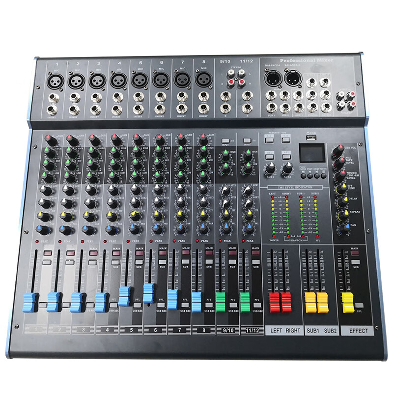 启诺（QN） QN-KF12/2 十二路调音台 （单位：台） 灰蓝