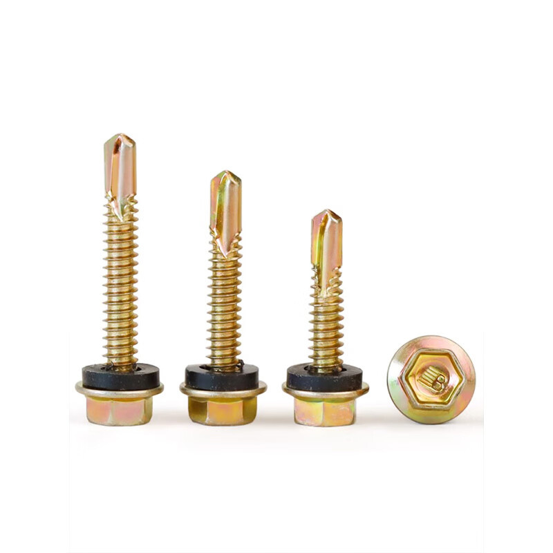 千速轮 M4.8*30 彩锌外六角钻尾螺丝 10盒/箱 （单位：箱）