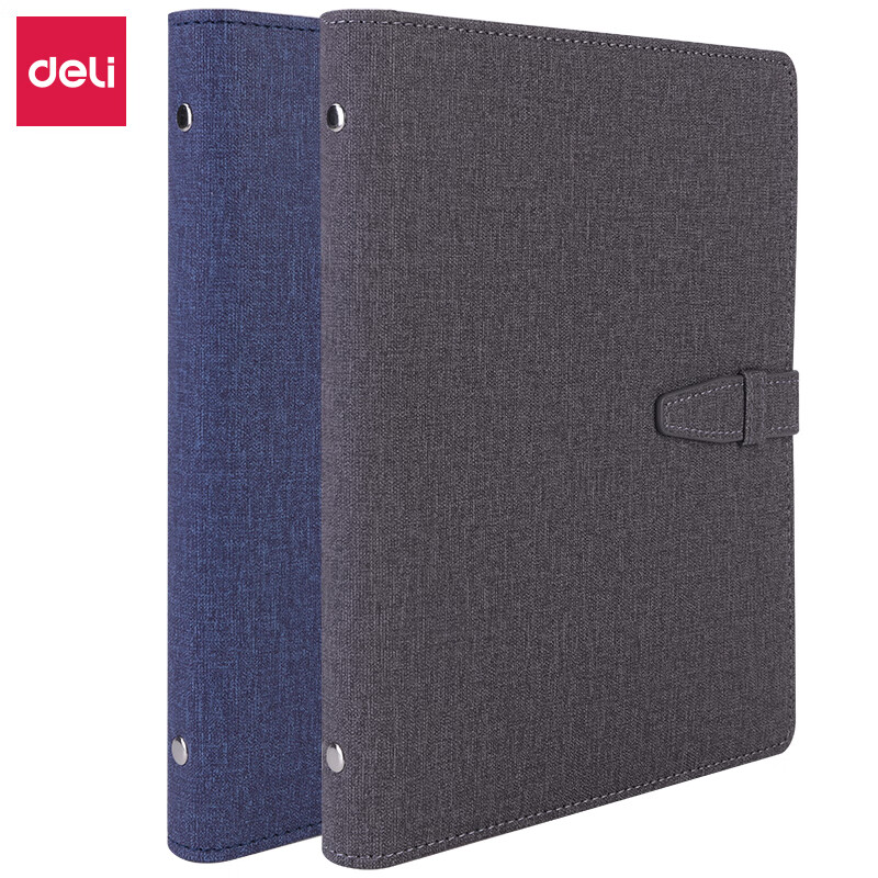 得力（deli） 3309 活页皮面本 210mm*145mm 100张/本 （单位：本） 颜色随机