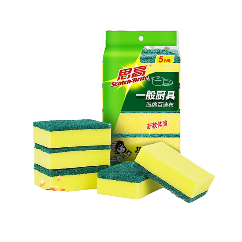 3M G6215 海绵百洁布 5片/包 （单位：包）