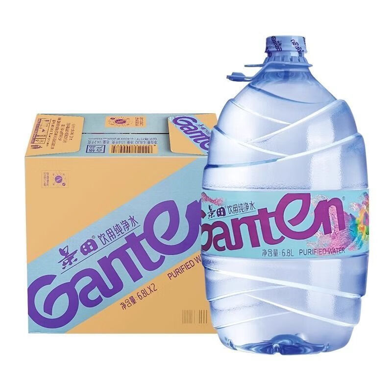 景田 饮用 纯净水 6.8L/桶 2桶/箱 （单位：箱） 新老包装随机