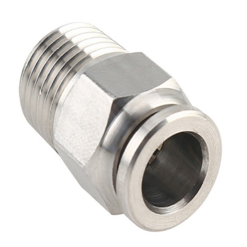 亚德客（AIRTAC） PC1201-S 气管接头 外螺纹12mm 304材质 （单位：个）