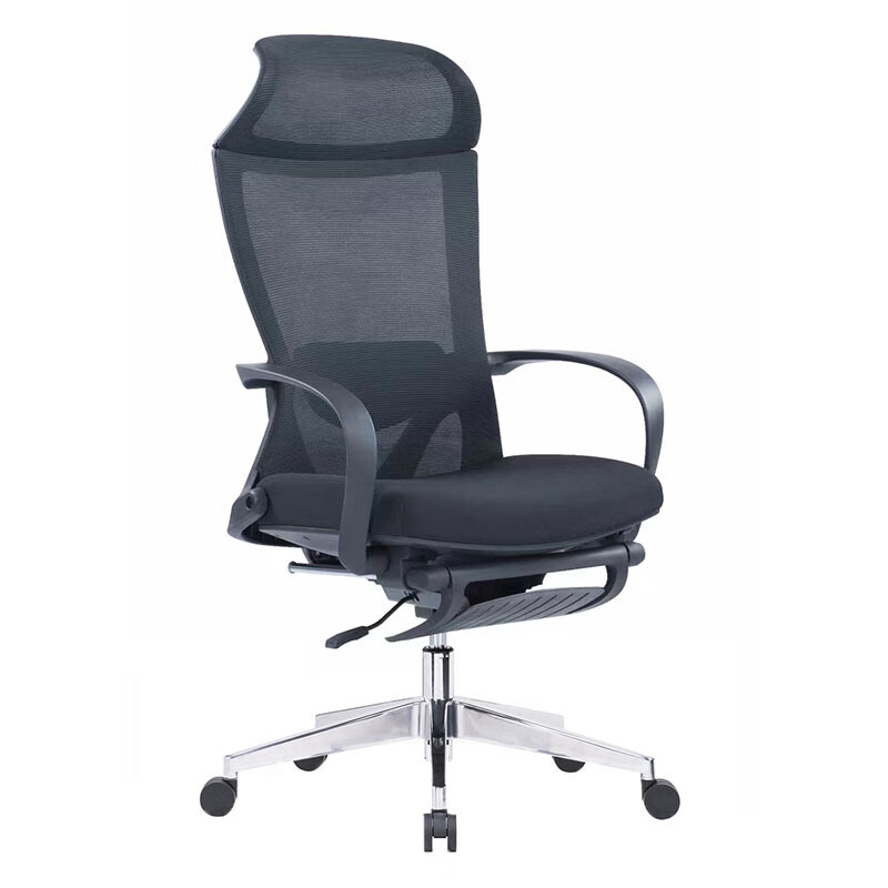 悦山（YUESHAN） YSOC1U-038KT-LPW 办公椅铝合金脚 615*735*1150-1210mm （单位：张） 黑色