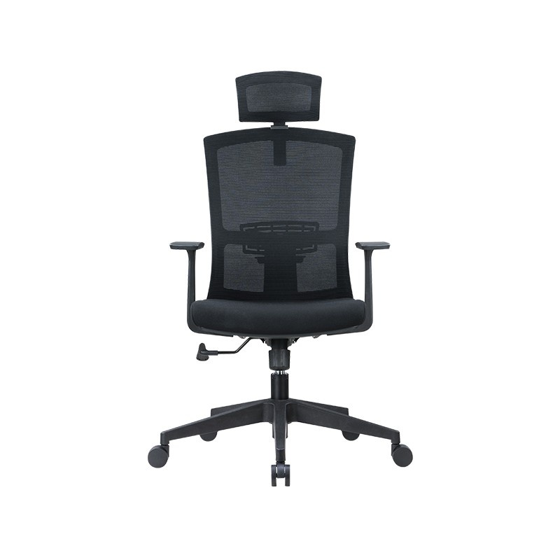 悦山（YUESHAN） YSOC1U-037AW 办公椅 带头枕 640*660*1100-1180mm （单位：张） 黑色