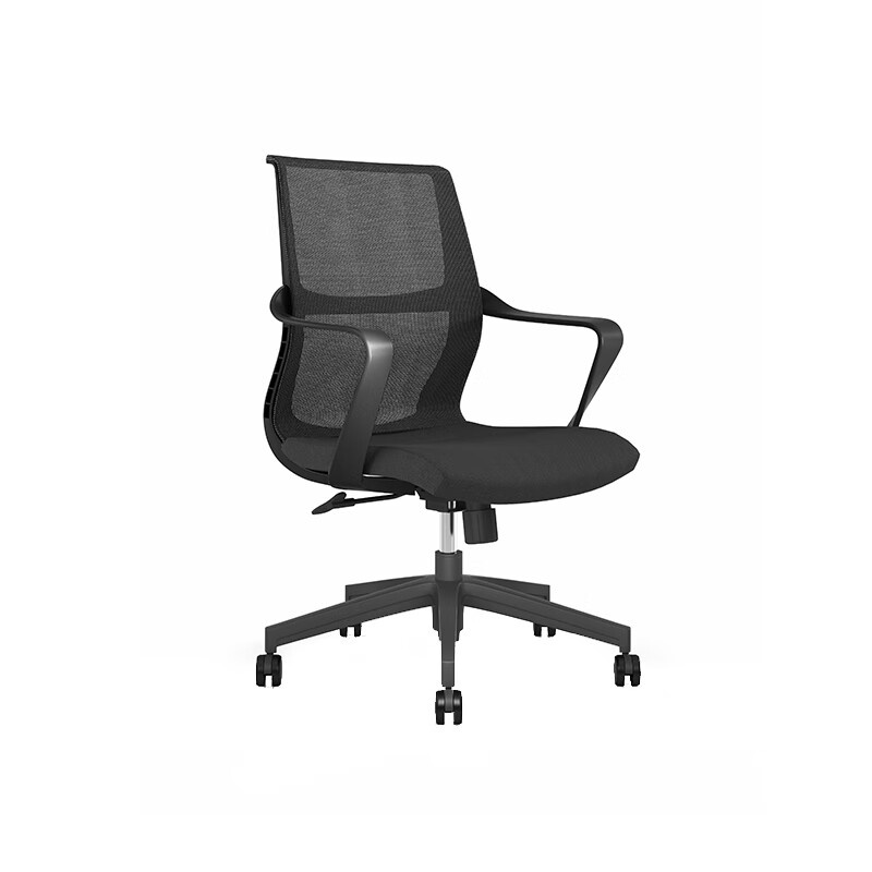 悦山（YUESHAN） YSOC1JYCH-145B-LPW 办公椅五星脚B款 600*650*890-980mm （单位：张） 黑色