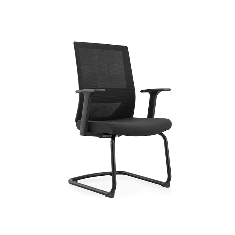 悦山（YUESHAN） YSOC2JYCH-220CW 办公椅 弓形脚C款 665*615*980mm （单位：张） 黑色