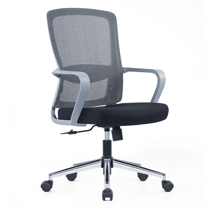 悦山（YUESHAN） YSOC1U-060B-HSW 办公椅 无头枕 620*580*970-1070mm （单位：张） 灰背黑坐
