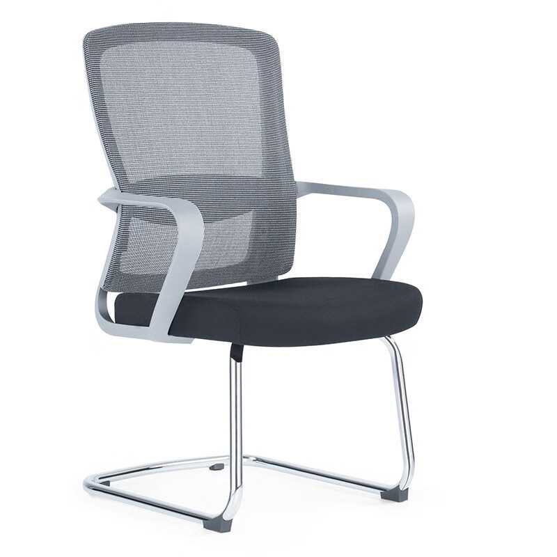 悦山（YUESHAN） YSOC2U-060C-HSW 弓形办公椅 620*600*1000mm （单位：张） 灰背黑坐