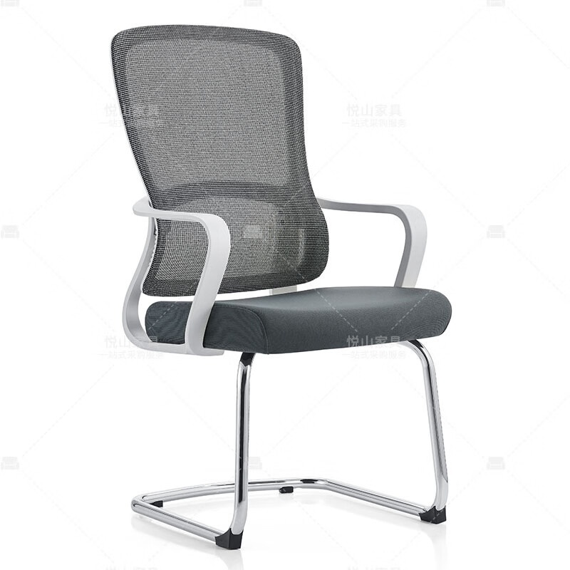 悦山（YUESHAN） YSOC2U-058C-BSW 办公椅 白框弓形脚 585*600*1020mm （单位：张）