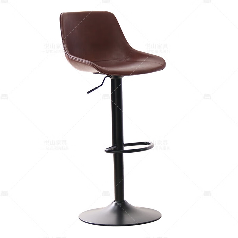 悦山（YUESHAN） YSOC6BX9090L 高脚吧椅 2张/箱 （单位：箱） 红棕色
