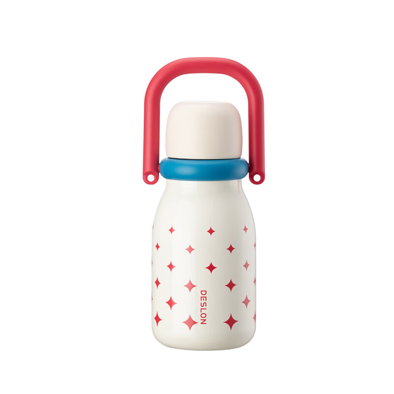 德世朗 DMQH-650RD 萌趣双饮随行壶 650mL （单位：个） 枫叶红