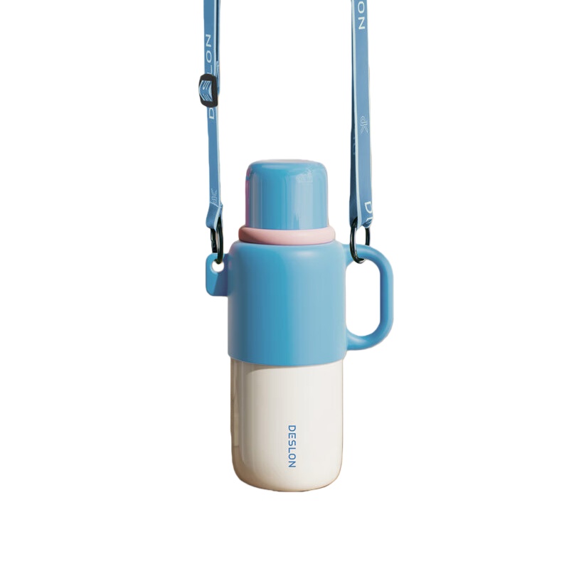 德世朗 DSFH-1000BL 松风柚暖随行壶 1000mL （单位：个） 奶芙蓝
