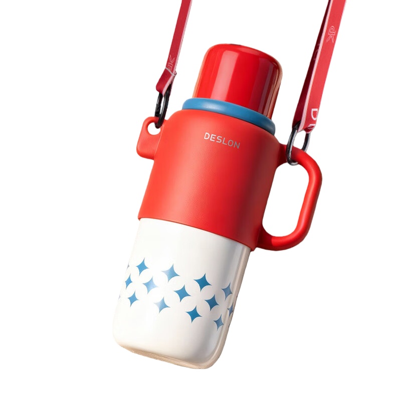 德世朗 DSFH-1000RD 松风柚暖随行壶 1000mL （单位：个） 枫叶红