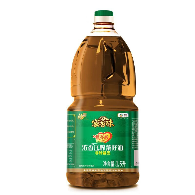 福临门 家香味 浓香压榨菜籽油 1.5L （单位：桶） 南阳分行寻源专用
