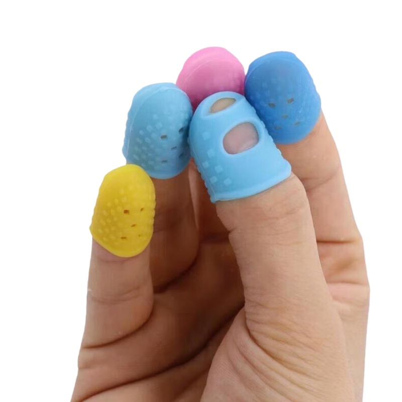 TULX 硅胶 防滑手指套 5只/包 （单位：包） 大1个+小1个+中3个 混色