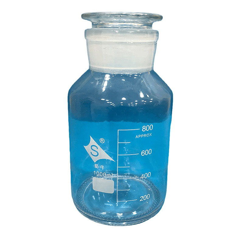 蜀牛 中性料 广口玻璃试剂瓶 1000ml 配盖 （单位：个） 24个/箱 48个起订 白色