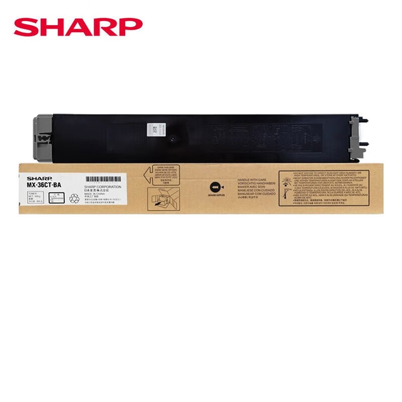 夏普 MX-36CT-BA 粉盒 495克 24000页 （单位：支） 适用机型夏普/Sharp MX-2618NC/3118NC/3618NC/MX-2648NC/3148NC/3648NC 黑色