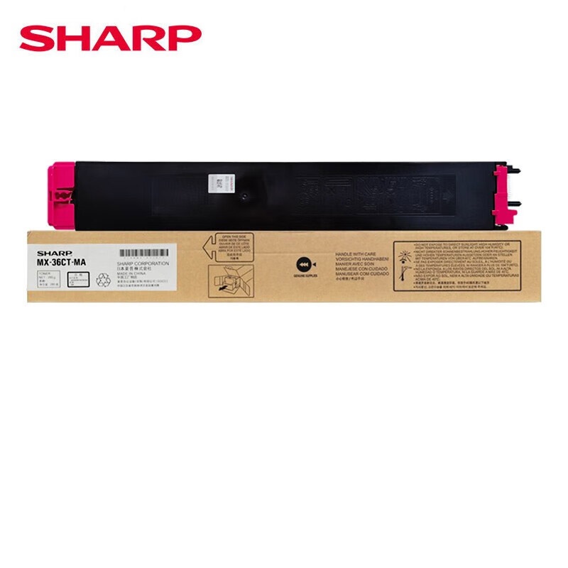 夏普 MX-36CT-MA 粉盒 285克 15000页 （单位：支） 适用机型夏普/Sharp MX-2618NC/3118NC/3618NC/MX-2648NC/3148NC/3648NC 红色