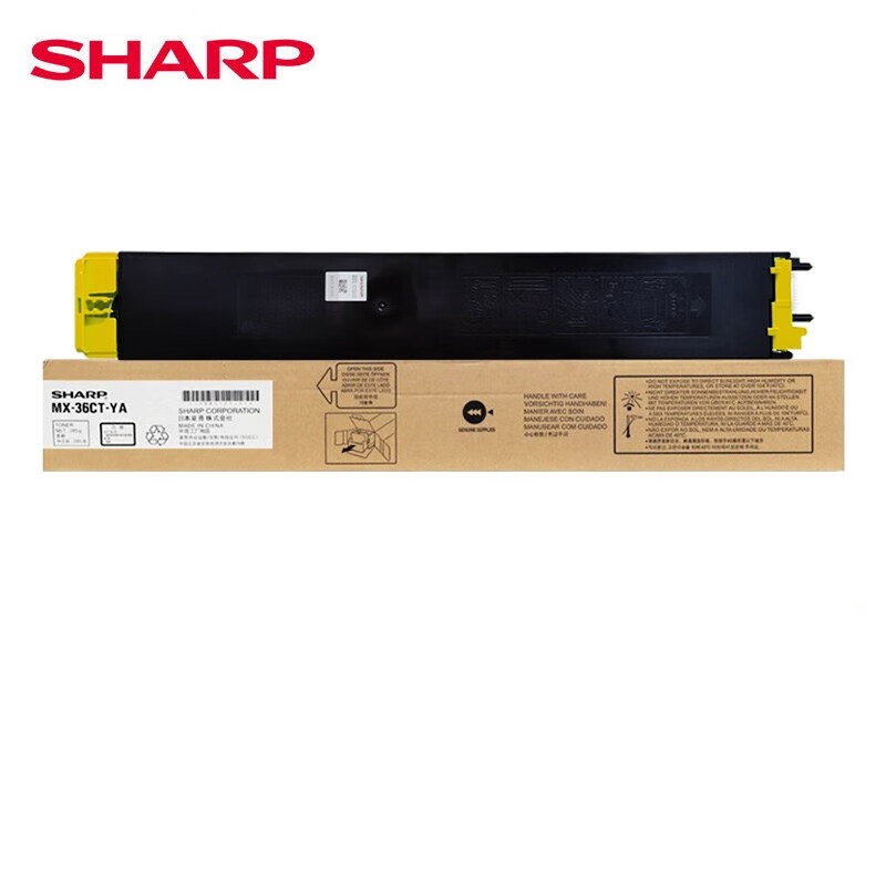 夏普 MX-36CT-YA 粉盒 285克 15000页 （单位：支） 适用机型夏普/Sharp MX-2618NC/3118NC/3618NC/MX-2648NC/3148NC/3648NC 黄色