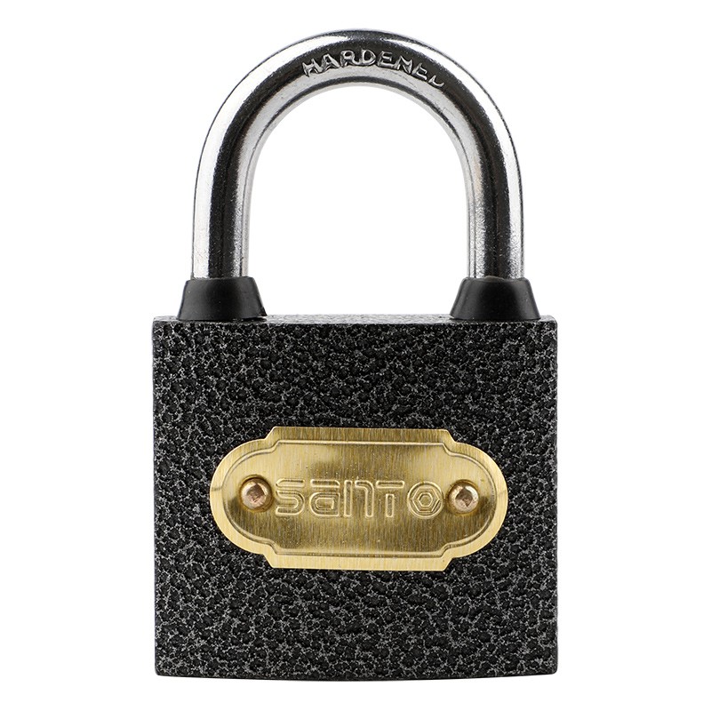 赛拓（SANTO） 0059 喷塑铁挂锁 38mm （单位：把） 带防水塑料圈