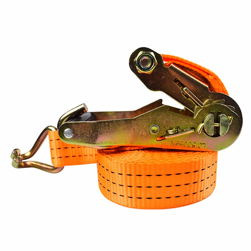 赛拓（SANTO） 0114 紧固带 双钩 38mm*6m*3T （单位：条） 橙色