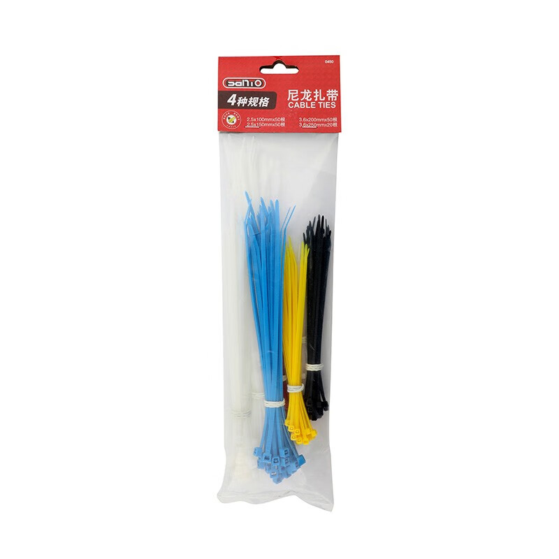 赛拓（SANTO） 0450 尼龙扎带 170根/包 （单位：包） 彩色