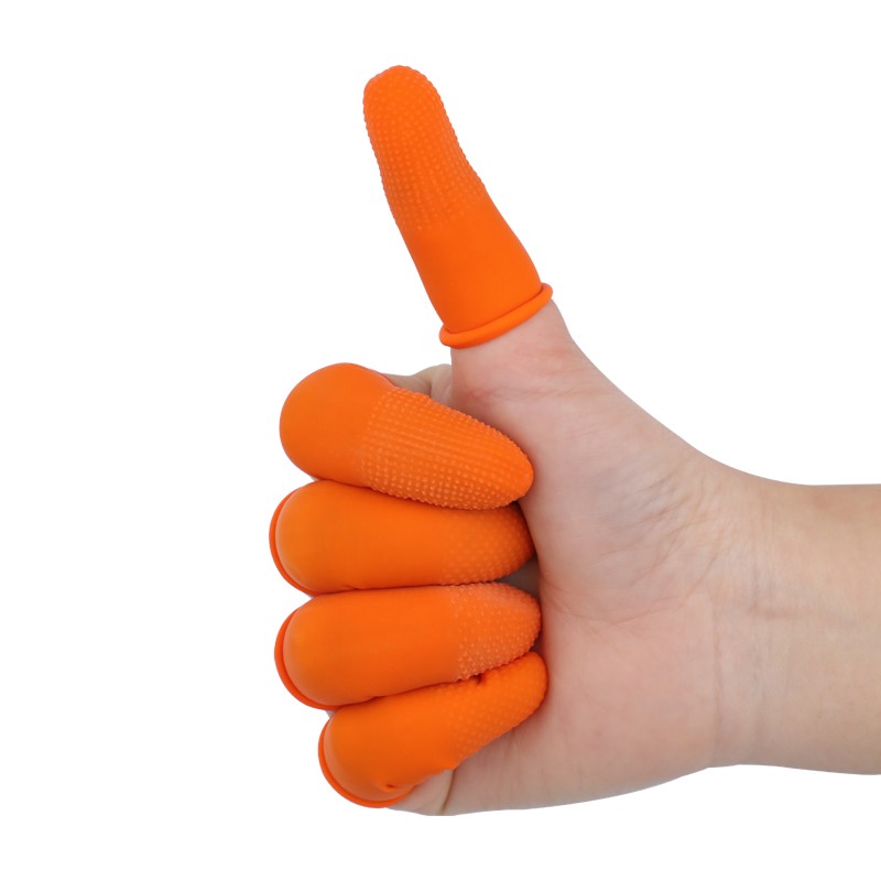 赛拓（SANTO） 2010 麻点防滑乳胶手指套 100只/包 （单位：包） 橙色