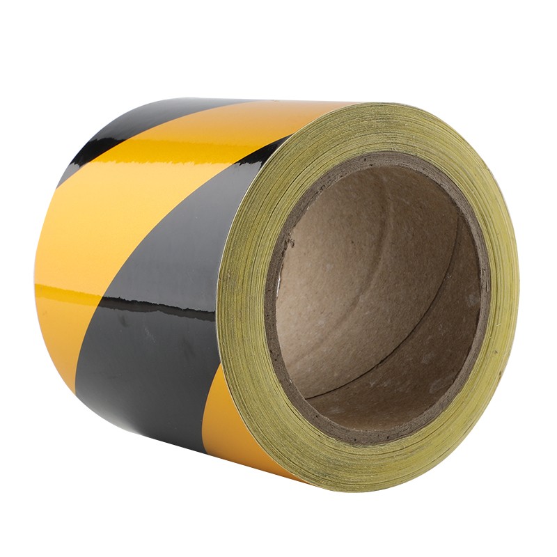 赛拓（SANTO） 7015 反光胶带 10cm*25Y （单位：卷） 黑黄横纹