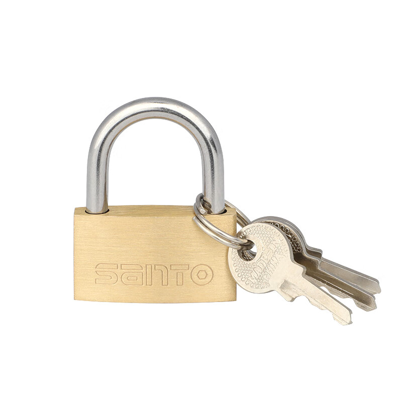 赛拓（SANTO） 0053-T 薄型铜挂锁 小号30mm 通开 （单位：把）