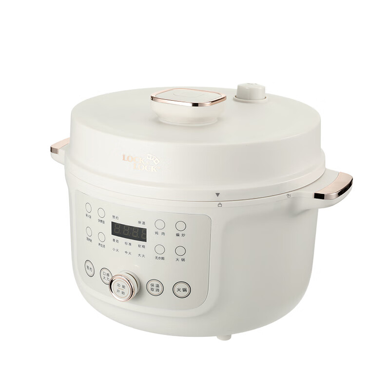 乐扣乐扣（LOCK&LOCK） EJP1647WHT 电压力锅 4L （单位：台） 白色