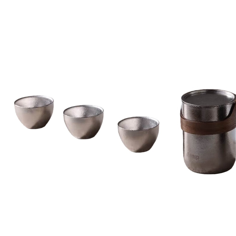 追璞 JP-TT501 逸闲钛茶具套装 260mL （单位：套） 本色