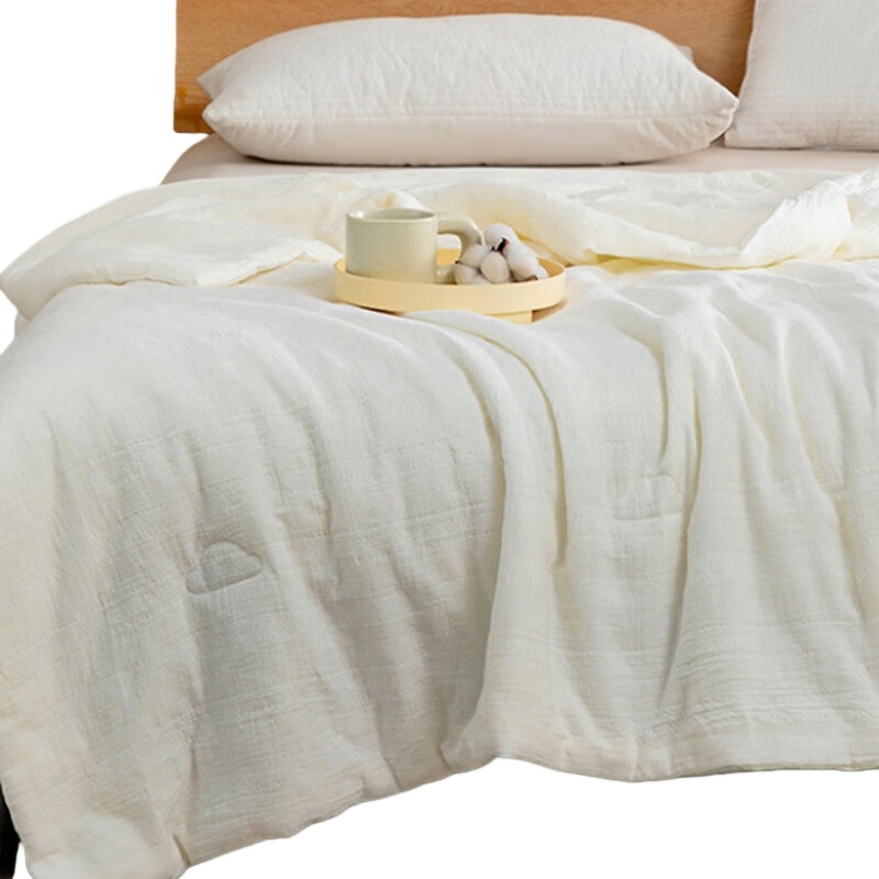 無印良品 MJ-BZ6206 纯朴全棉提花大豆被 200*230cm （单位：床）