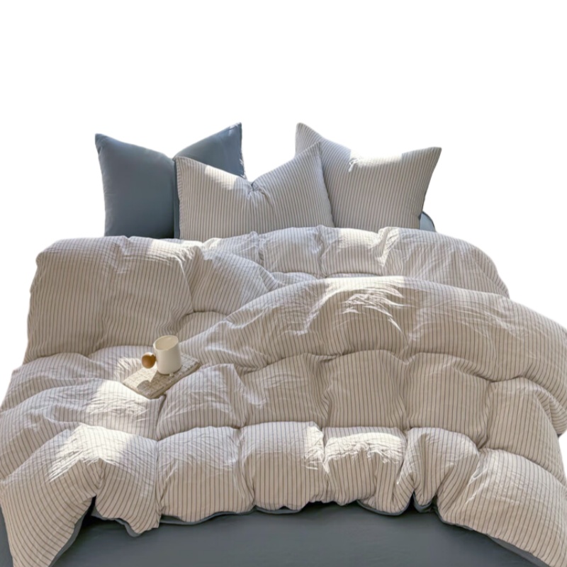 無印良品 MJ-TJ7120 缎条云纱四件套 200*230cm （单位：套）