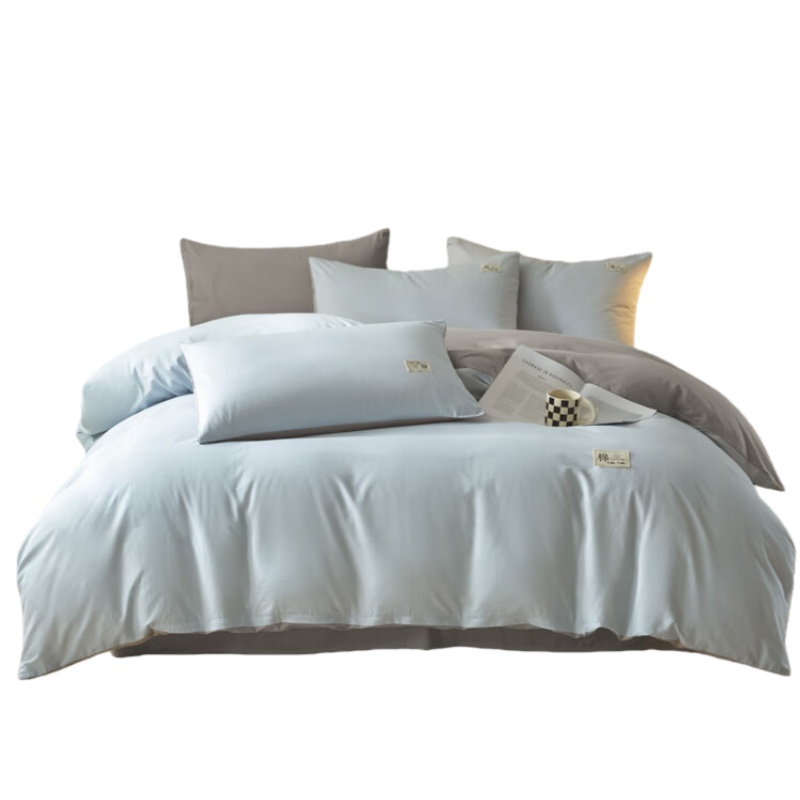 無印良品 MJ-TJ7121 A优双拼全棉四件套 200*230cm （单位：套）