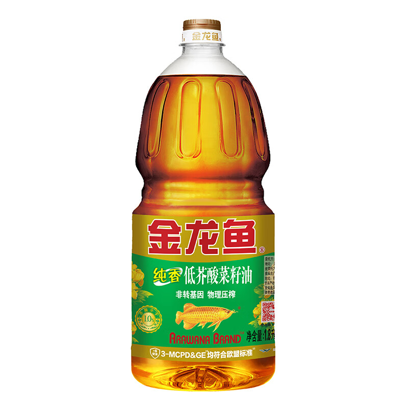 金龙鱼 低芥酸 菜籽油 1.8L （单位：桶） 驻马店分行寻源专用