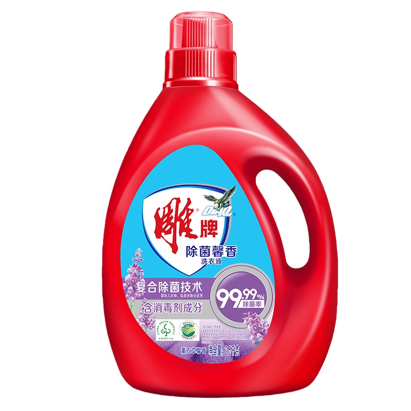 雕牌 除菌馨香 洗衣液 2.5kg （单位：瓶） 新老包装随机发货 驻马店分行寻源专用