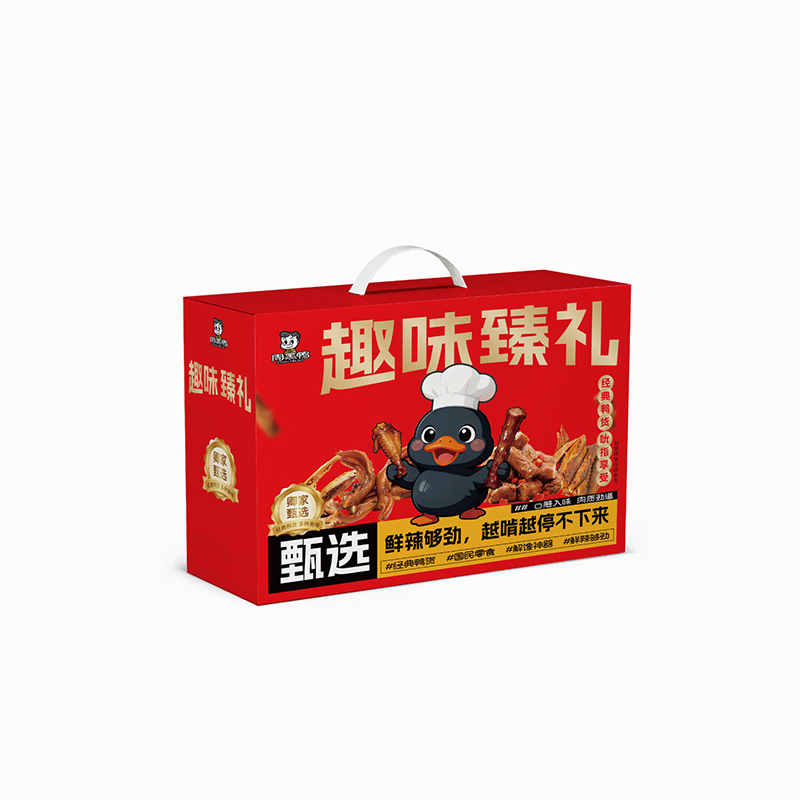 周黑鸭 趣味鸭 周黑鸭甄选 383g （单位：盒）