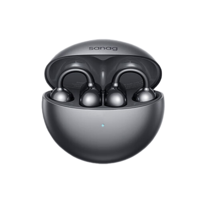 塞那（sanag） S6S Ultra 耳夹式AI蓝牙耳机 充电接口Type-C （单位：个） 黑色