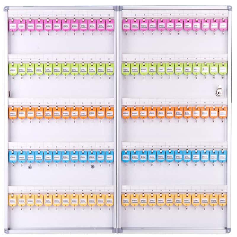 得力(deli) 铝合金钥匙管理箱 50803 银色