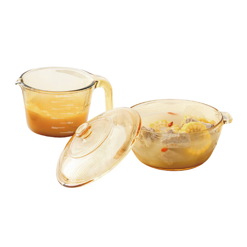 巴米樂（BURNELL） BNL-L018 芸璟玻璃餐具套装 1000ml+1500ml （单位：套）  